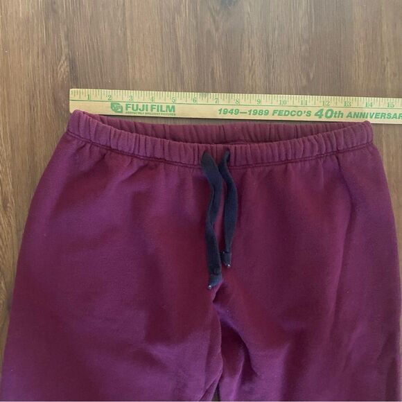 Victoria’s Secret PINK Sweatpants Size‎ Small low rise maroon and black - Picture 9 of 11
